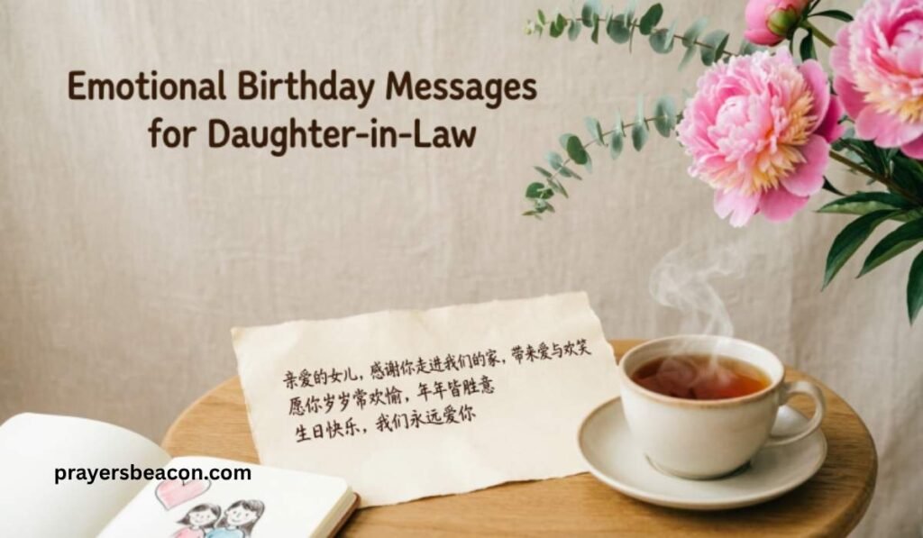Emotional Birthday Messages for Daughter-in-Law
