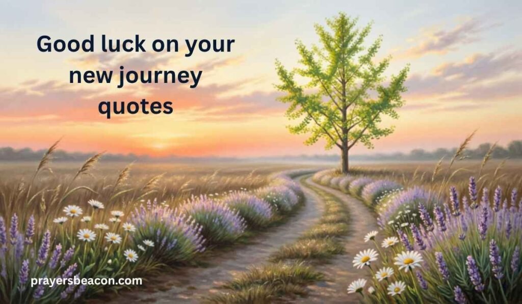 Good luck on your new journey quotes