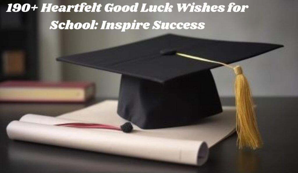 190+ Heartfelt Good Luck Wishes for School: Inspire Success