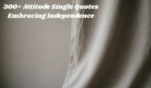 Attitude Single Quotes