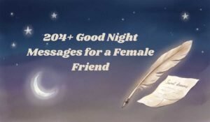 Good Night Messages for a Female Friend