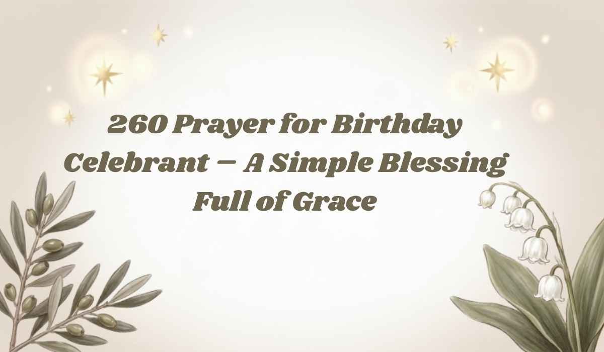 Prayer for Birthday Celebrant