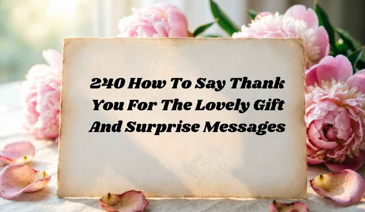 Thank You For The Lovely Gift