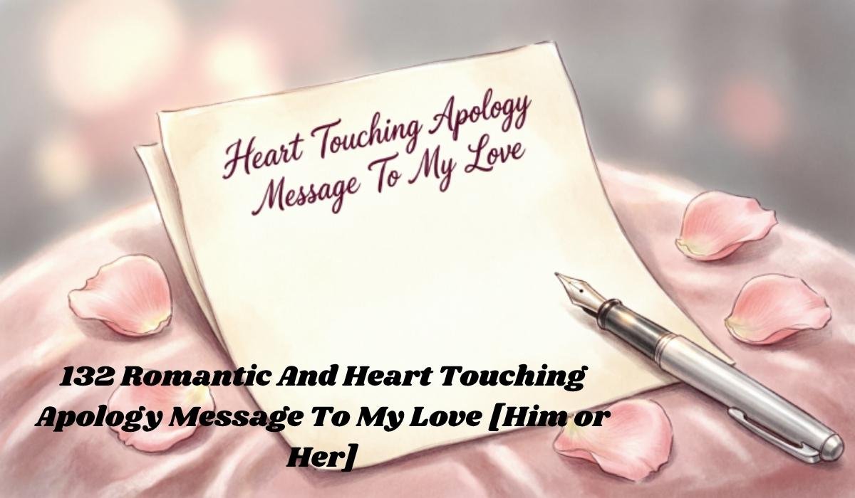 Heart Touching Apology Message To My Love