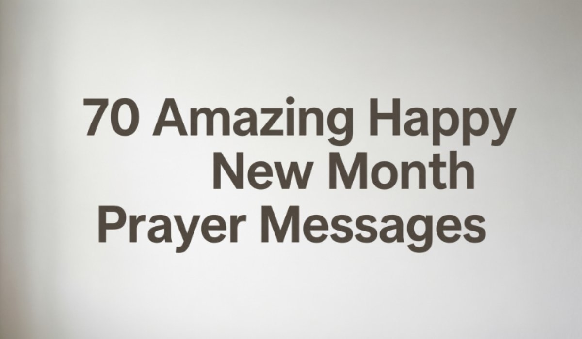 New Month Prayer