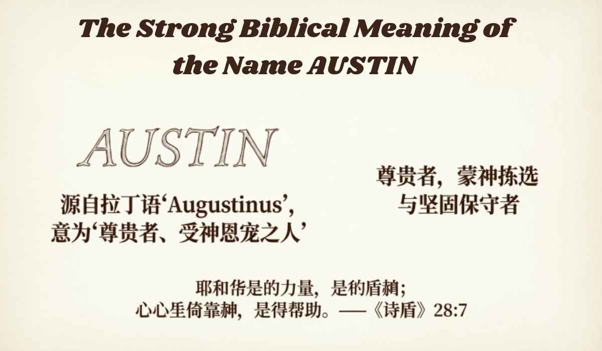 Biblical Meaning of the Name AUSTIN