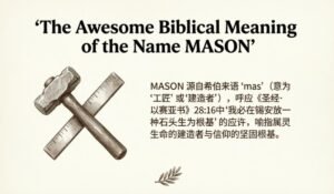 Biblical Meaning of the Name MASON