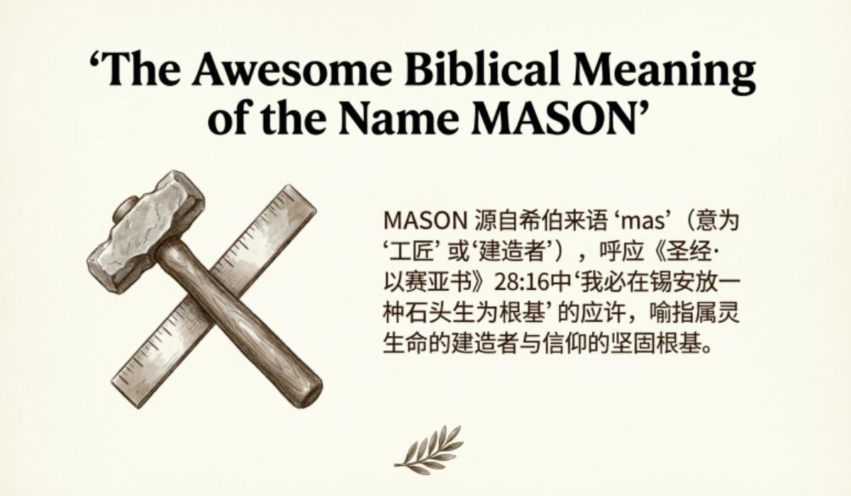 Biblical Meaning of the Name MASON