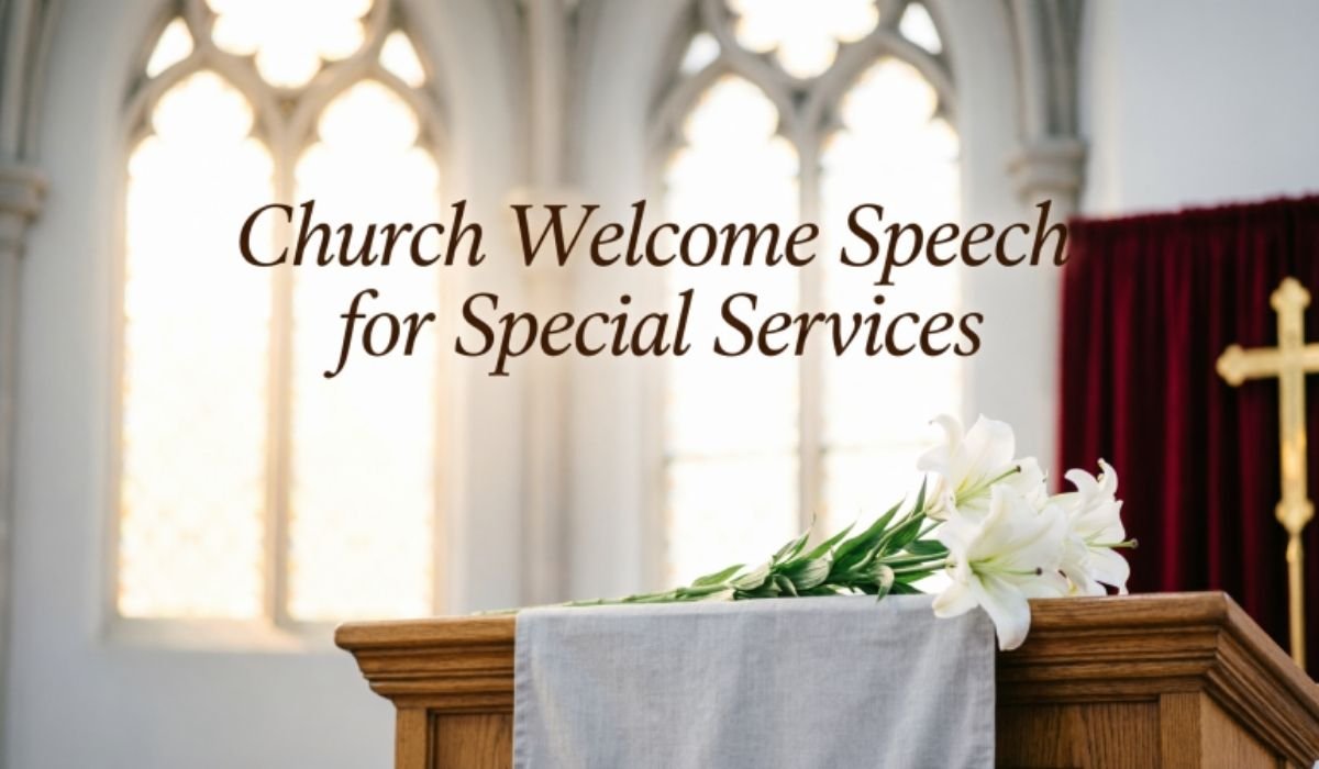 120 Church Welcome Speech Examples for Sunday Services