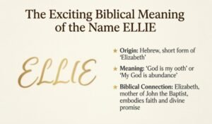 Biblical Meaning of the Name ELLIE